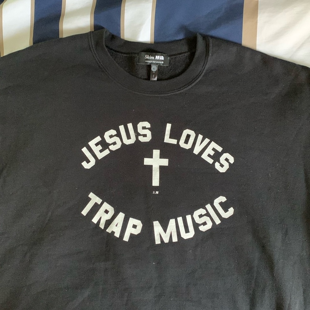 Jesus Loves Trap Music Sweater